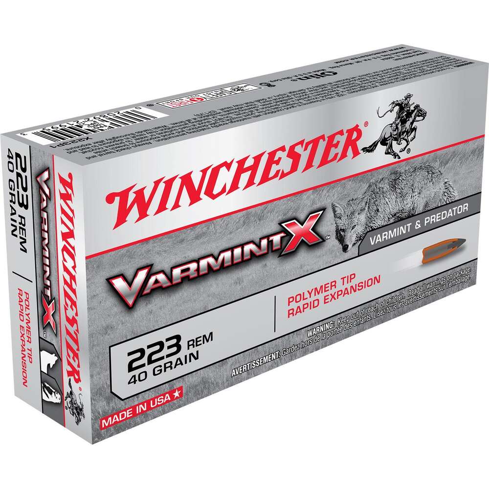 Ammunition Winchester Repeating Arms ZPAP M85 223Rem WIN VARMINT X 223REM 40GR POLY TIP 20/10